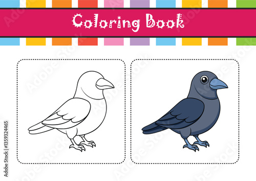  Stunning Daurian Jackdaw Bird Illustration