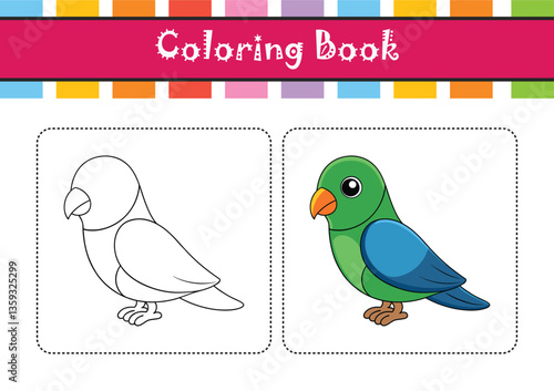  Derbyan Parakeet Bird Realistic Art