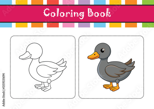  Vivid Gadwall Bird Design