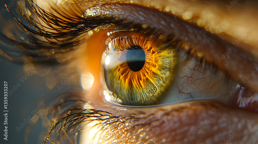 Gaze of Intention: A close-up image of a human eye, capturing its depth, intricate patterns, and intensity. The iris features a captivating blend of colors, hinting at depth and wisdom. Gaze of Intention: A close-up image of a human eye, capturing its depth, intricate patterns, and intensity. The iris features a captivating blend of colors, hinting at depth and wisdom.