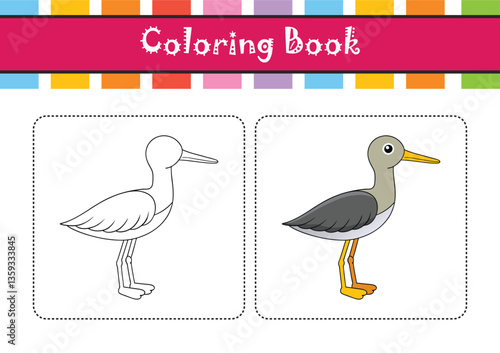  Vivid Greater Yellowlegs Bird Design