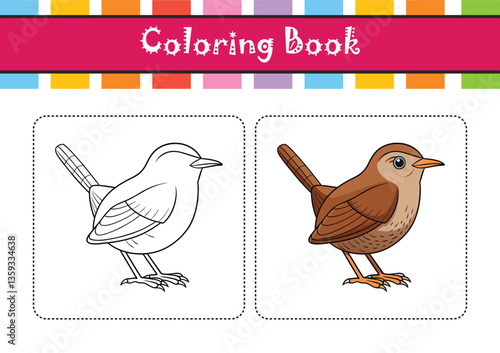  House Wren Bird Realistic Art