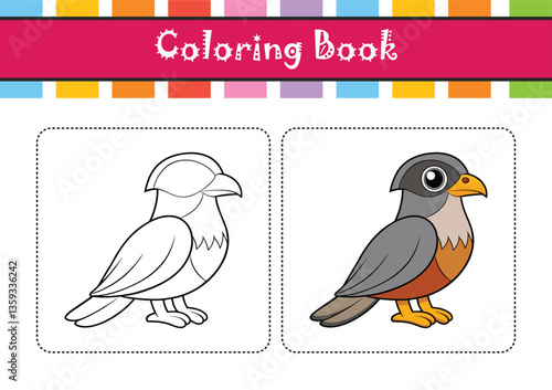  Elegant Merlin Bird Vector