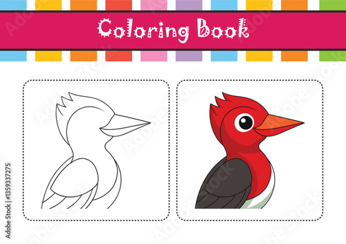  Red-Headed Woodpecker Bird Realistic Art