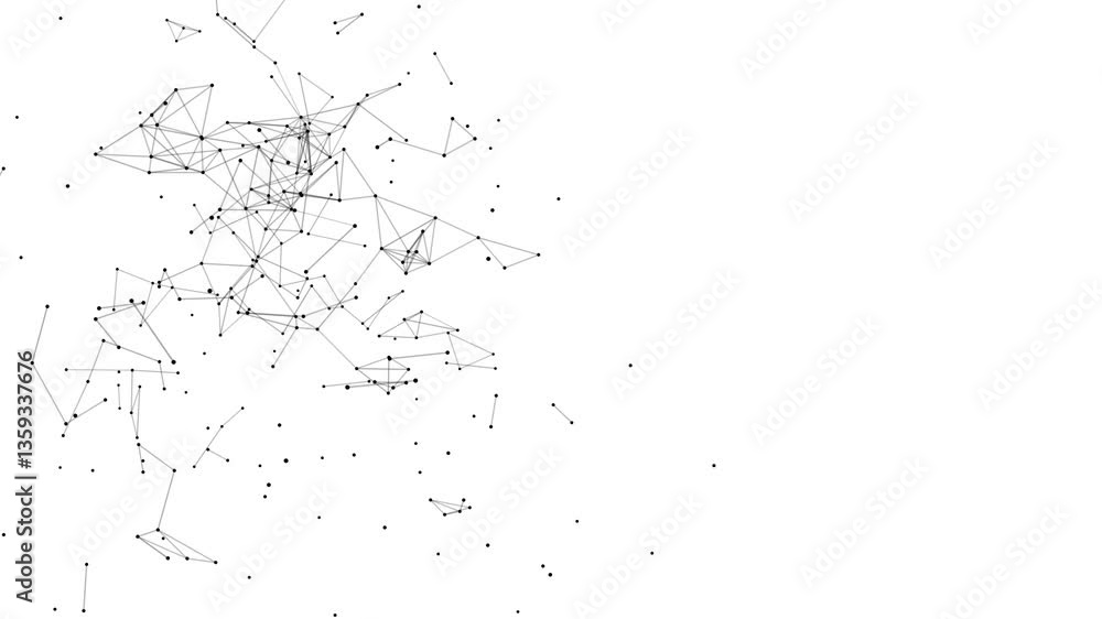 line connect network animation on white background. Line technology data connection and business background line connect network animation on white background. Line technology data connection and business background