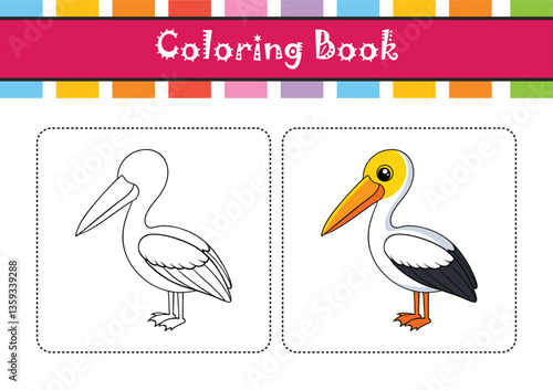 Stunning Yellow-billed Stork Bird Illustration