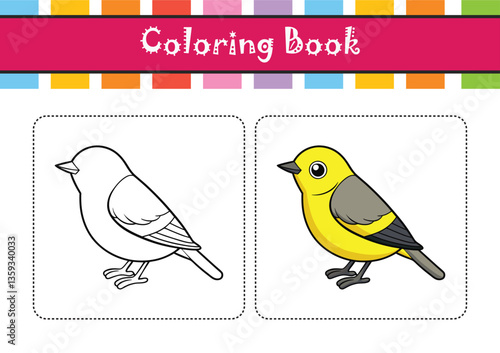 Stunning Yellow-rumped Warbler Bird Illustration