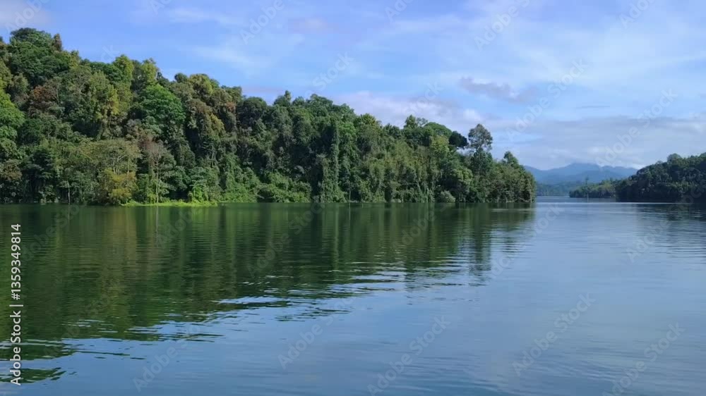 Landscape View of Tasik Banding at Royal Belum State Park in Gerik, Perak, Malaysia. Travel Malaysia Landscape View of Tasik Banding at Royal Belum State Park in Gerik, Perak, Malaysia. Travel Malaysia