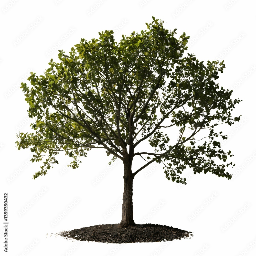 Fototapeta premium Isolated tree on a white background for architectural use
