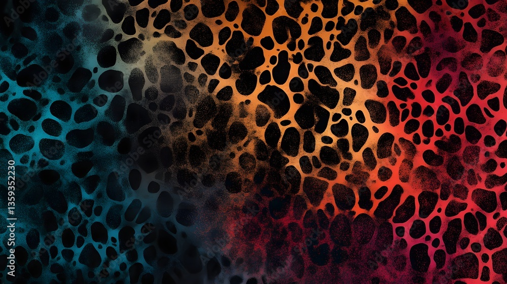 Obraz premium Vibrant leopard skin texture background