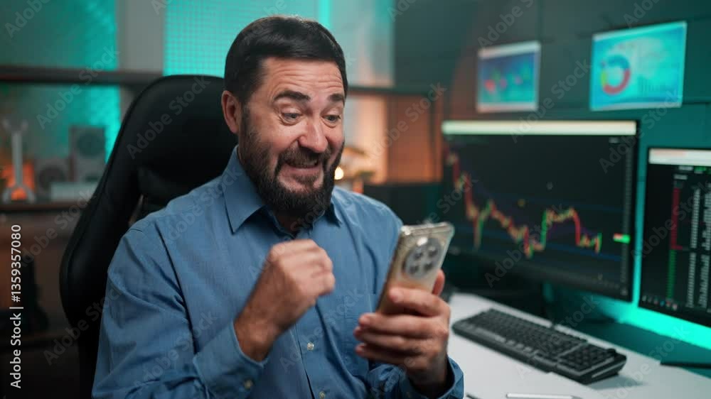 A trader trades bitcoin on the exchange. A businessman negotiates with partners.
An online business conference with business partners.
A man talks about the price of cryptocurrency and bitcoin on th A trader trades bitcoin on the exchange. A businessman negotiates with partners.
An online business conference with business partners.
A man talks about the price of cryptocurrency and bitcoin on th