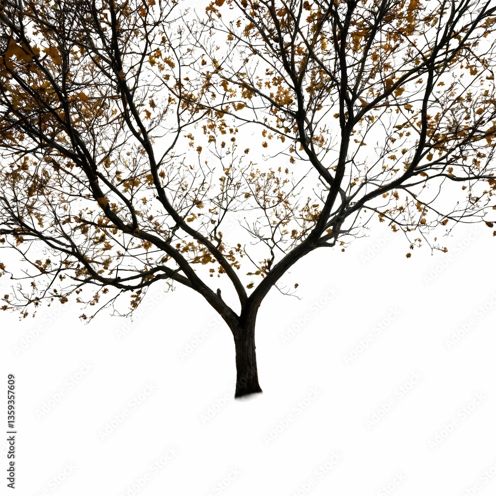 A single tree stands alone, silhouetted against a clear sky A single tree stands alone, silhouetted against a clear sky