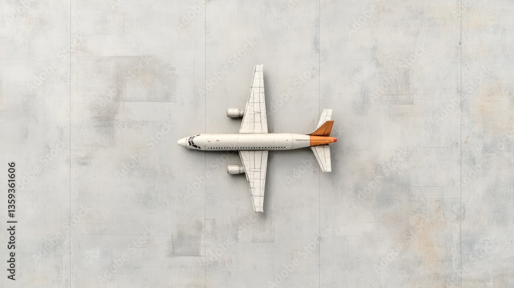 Fototapeta premium Airplane on tarmac