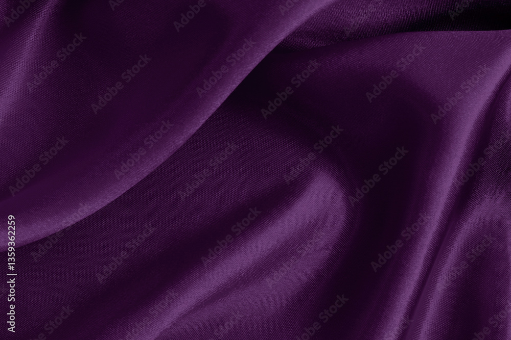 Fototapeta premium Purple fabric cloth texture for background and design art work, beautiful crumpled pattern of silk or linen.