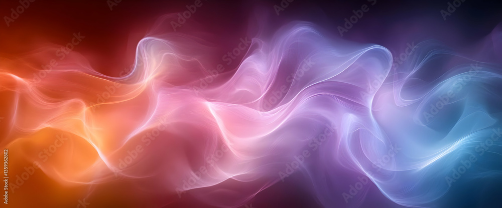 Abstract Colorful Flowing Wave Design Abstract Colorful Flowing Wave Design