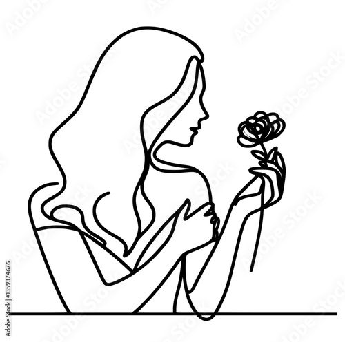 Continuous line artwork of curvy women celebrating diversity.