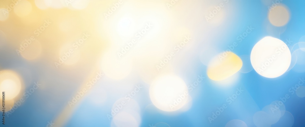 Bokeh Defocused Yellow blue white light abstract background Bokeh Defocused Yellow blue white light abstract background