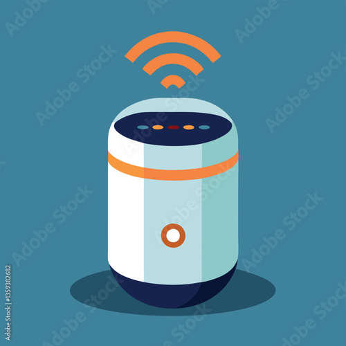 A futuristic smart home assistant device