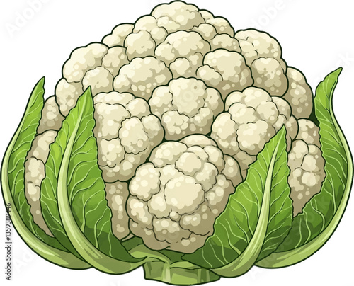 cauliflower vector illustration