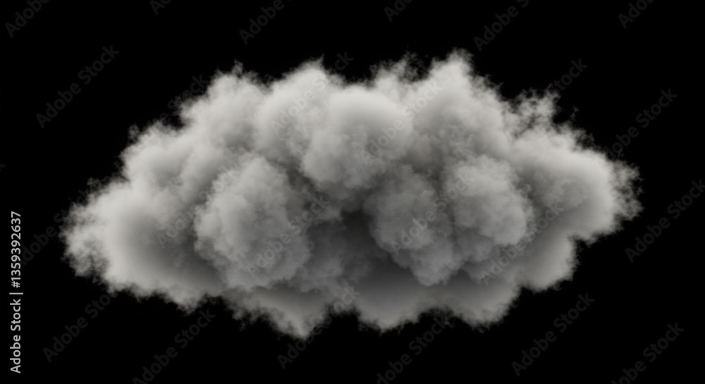 Massive gray cloud graphic element. Massive gray cloud graphic element.