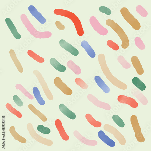 Colorful Hand-Painted soft pastel Watercolor Texture Set Seamless Watercolor Pattern for Digital Art & Print
