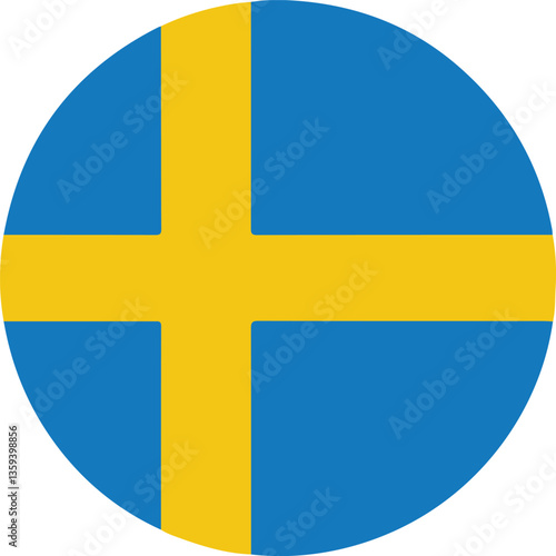 swedish flag circle