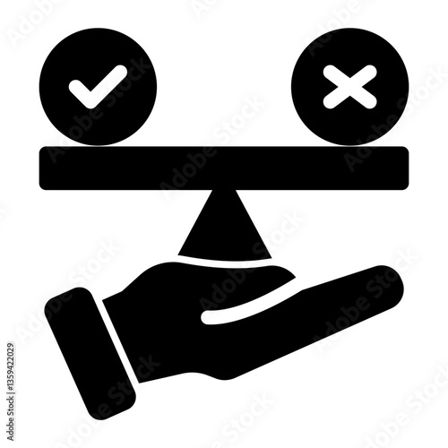 Ethical Icon Glyph Style for Credibility Pack Icon Themes