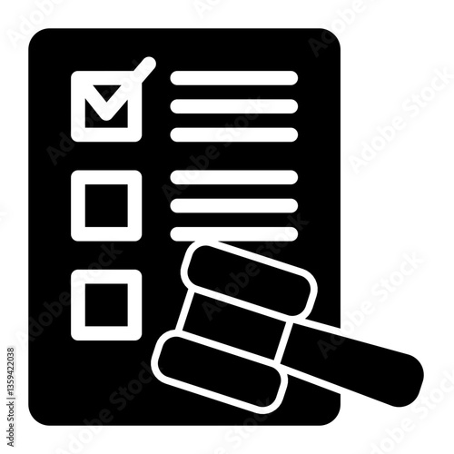 Legitimacy Icon Glyph Style for Credibility Pack Icon Themes
