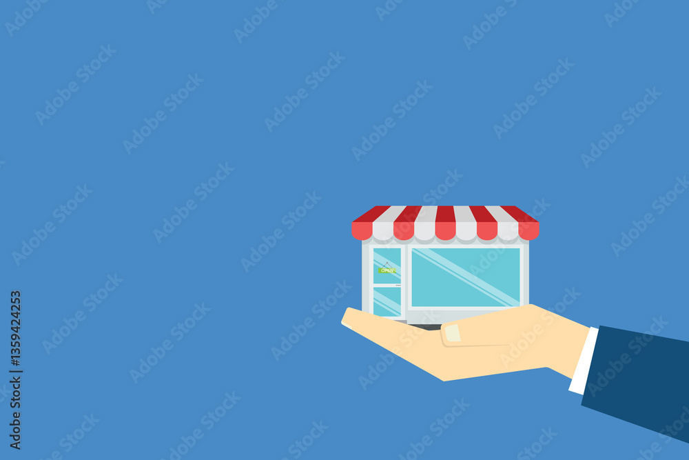 Obraz na plátně Small business