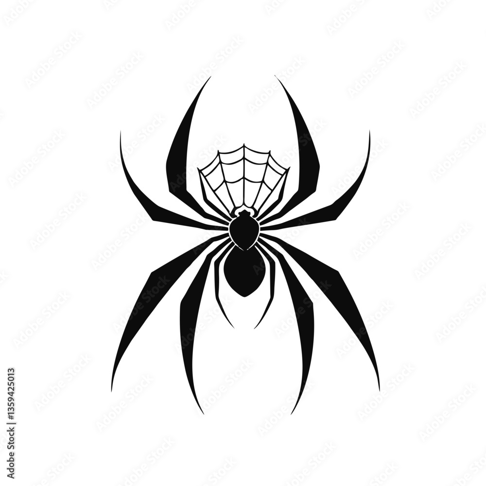 Minimalist Spider Vector Design Minimalist Spider Vector Design
