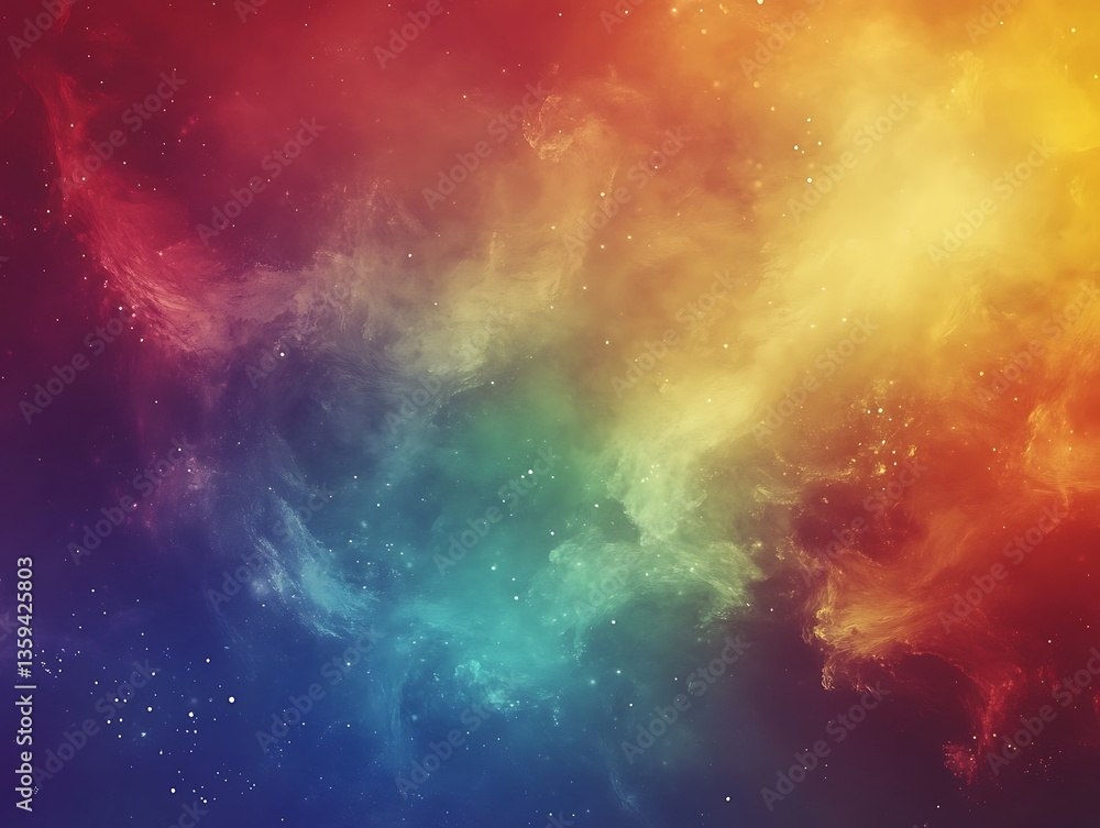 Fototapeta premium Sublime Nebula Formation of Cosmic Colors in a Celestial Display