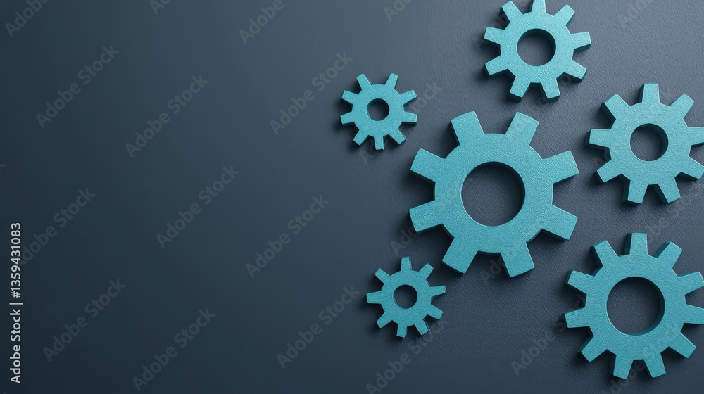Productivity Tools task remote concept. Gears on a textured background depicting industry and mechanics. Productivity Tools task remote concept. Gears on a textured background depicting industry and mechanics.