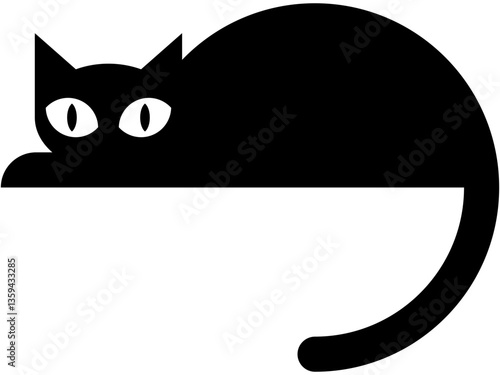 Cat silhouette icon