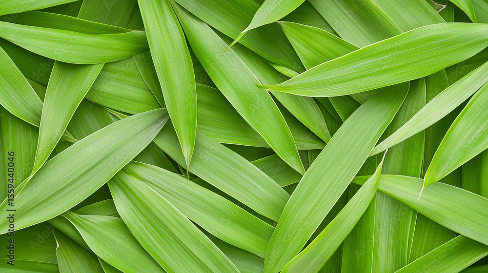 Fototapeta premium Lush Green Leaves Background Texture