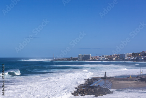 Panoramic view of a bay