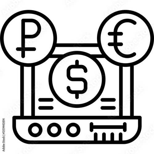 Digital Currency Icon Vector Element