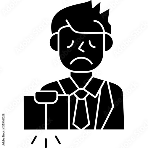 Bankruptcy Icon Vector Element
