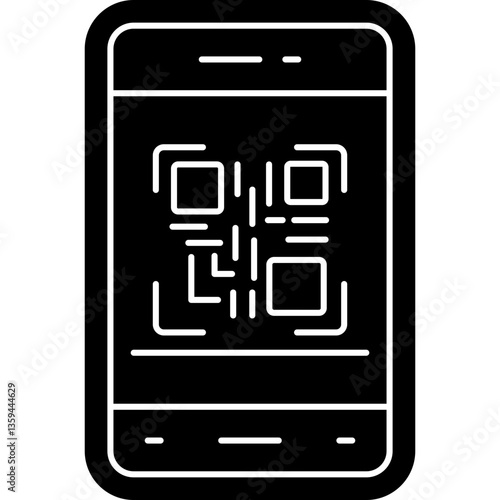 Qr Code Icon Vector Element