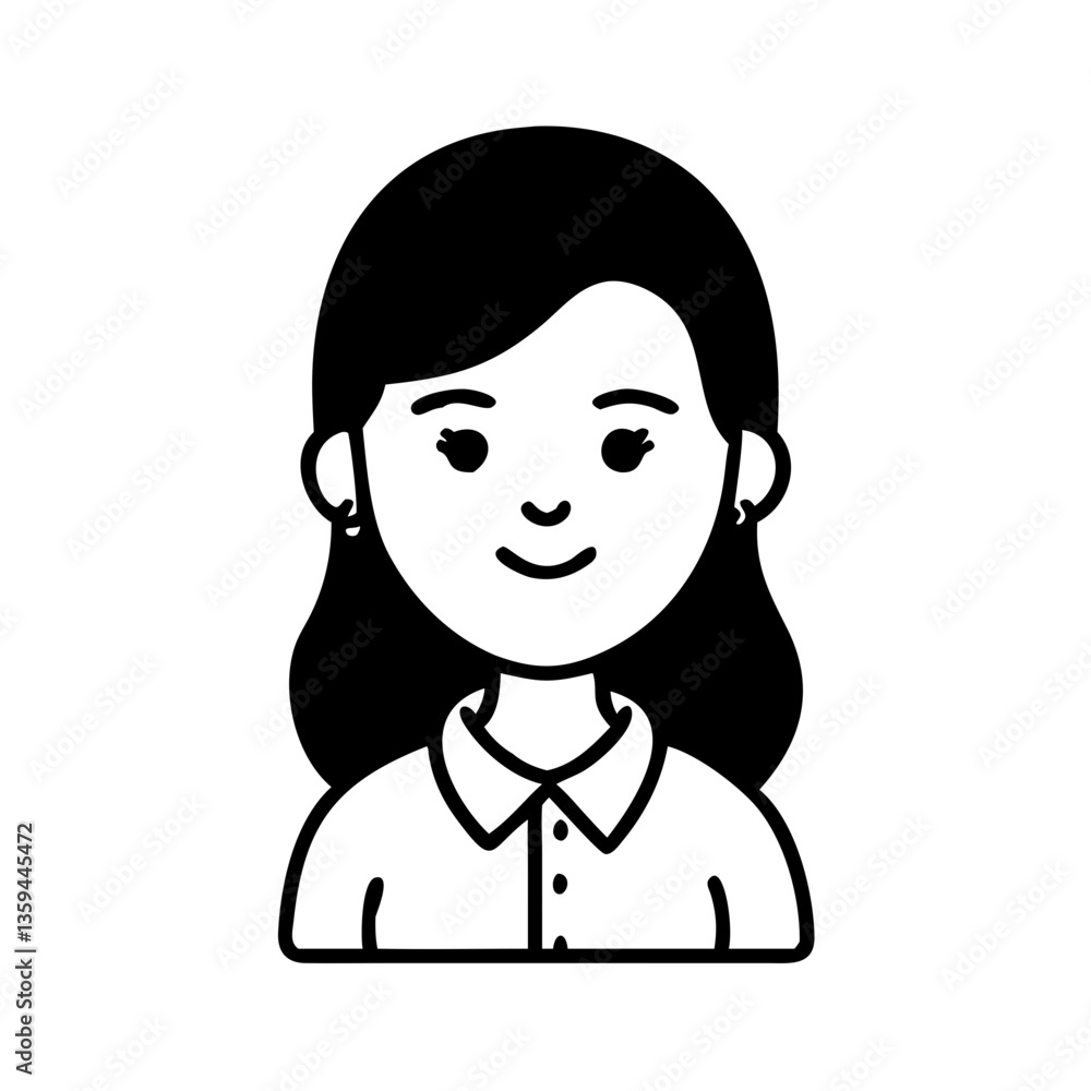 Sales assistant hand drawn illustration Sales assistant hand drawn illustration