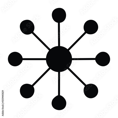 AI neural network. vector eps