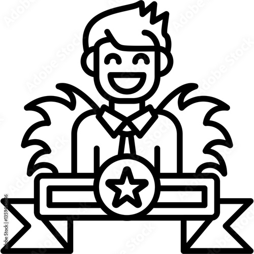 Outstanding Icon Vector Element