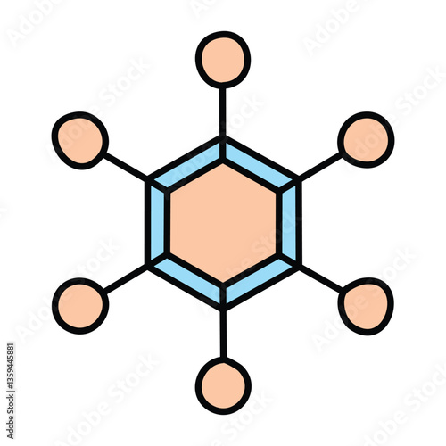 AI neural network. vector eps