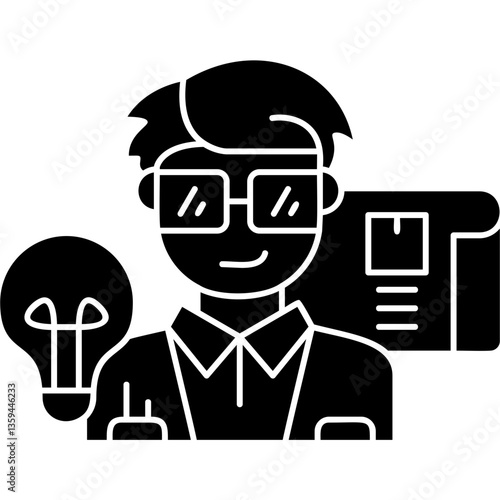 Business Plan Icon Vector Element