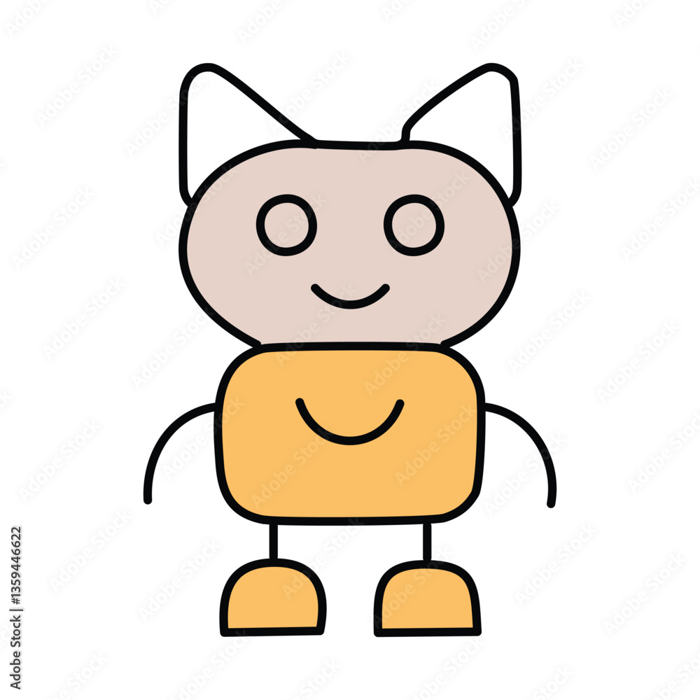 cat Robot. vector eps cat Robot. vector eps