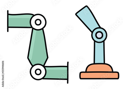 Biomechanical limb. vector eps