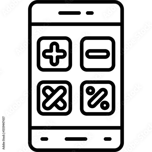 Calculator Icon Vector Element