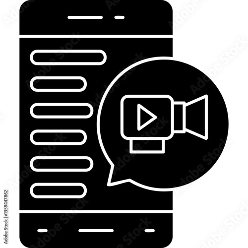 Videocall Icon Vector Element