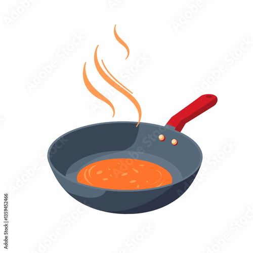 Electric skillet with sizzling food, culinary creativity
