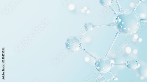 Abstract Molecule Structure, Science and Technology Background