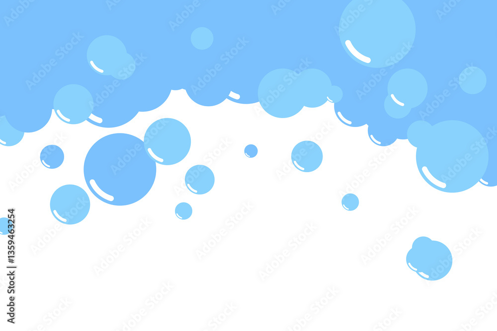 Cartoon soap foam bubbles suds framing shower gel, shampoo, shaving, mousse. Cartoon soap foam bubbles suds framing shower gel, shampoo, shaving, mousse.